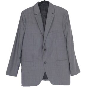 Theory Men's Blazer 44 R WELLAR IVOR 2Button VIGIN WOOL SILK Blend Gray E0171125